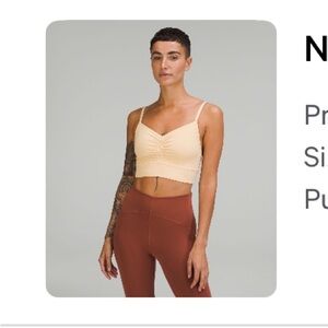 Lululemon Nulu Front-Gather Yoga Bra